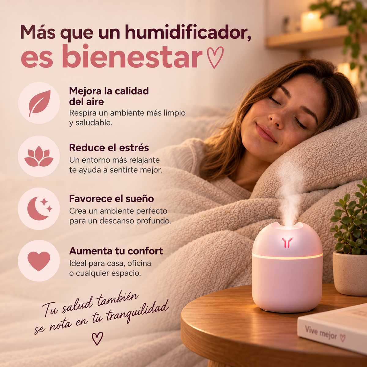 Mini Humidificador LED Airago