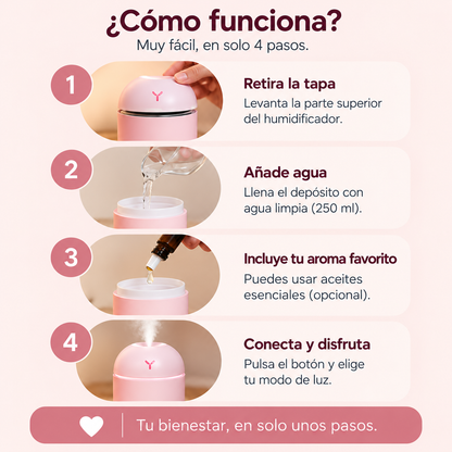 Mini Humidificador LED Airago