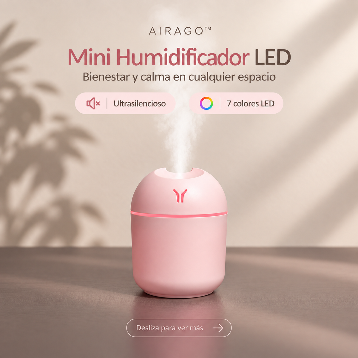 Mini Humidificador LED Airago